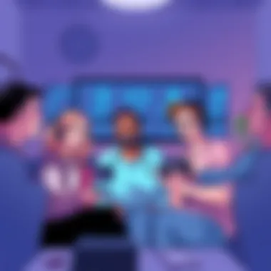 Social Aspects of Multiplayer Gaming A group of friends enjoying a PS4 multiplayer game together