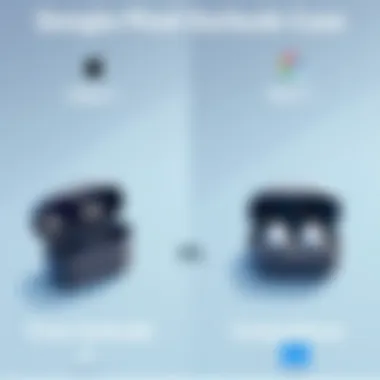 Comparison of Google Pixel earbuds case with competitors