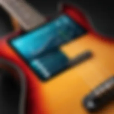 Exploring the Tuning Interface of Guitar Tuna Guitar Tuna app interface showcasing tuning options