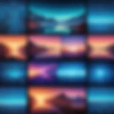 Thematic Arrangement of Nine-Tile Grid Conceptual layout of a nine-tile Instagram grid showcasing thematic arrangement.
