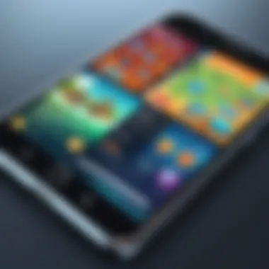 Navigating for Free Game Downloads User navigating an app store interface for free games