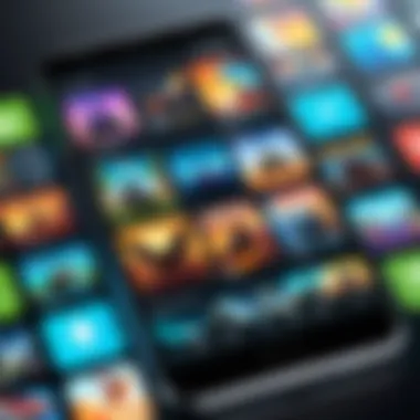 Explore Android Games on Your Device Smartphone displaying various Android games on screen