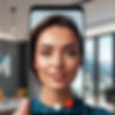 Screenshot of an alternative video calling app for Android