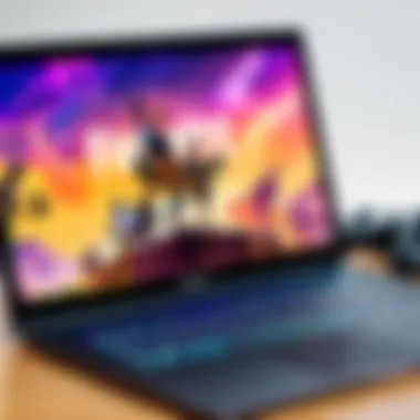 Installation screen of Fortnite on a laptop