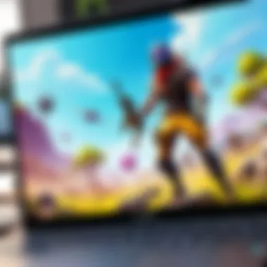 Fortnite gameplay on a Chromebook