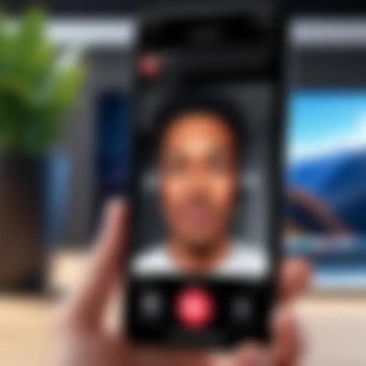 Capturing audio during a FaceTime call on a smartphone