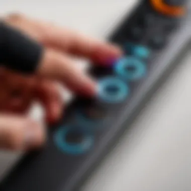 User examining the back of a Fire TV remote