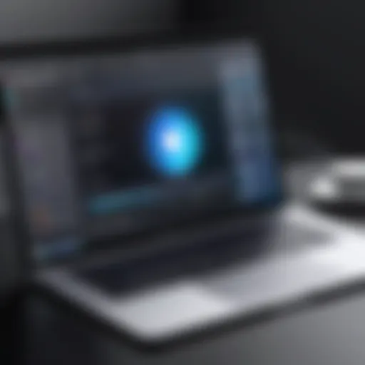 Screen recording interface on MacBook