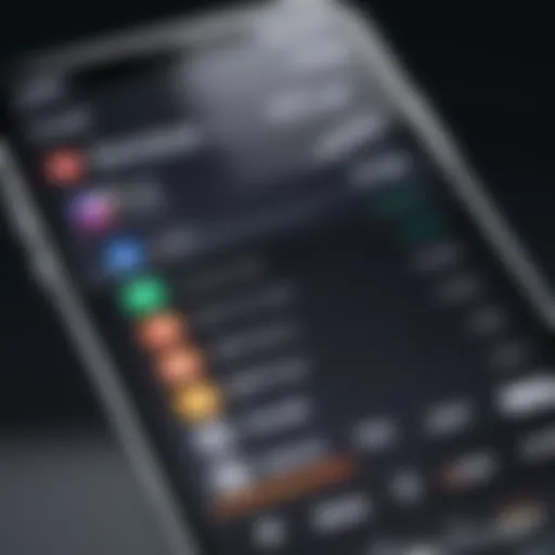 A close-up of an iPhone displaying a call recording app interface