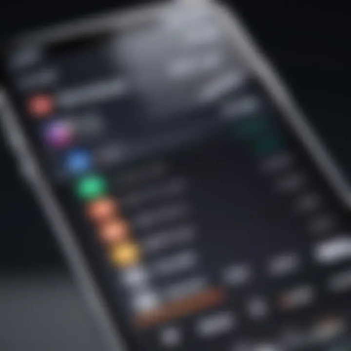 A close-up of an iPhone displaying a call recording app interface