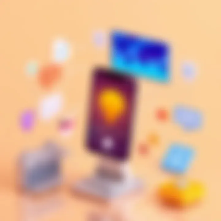 Technological Advancements in Translation Illustration showing technological advancements in machine translation