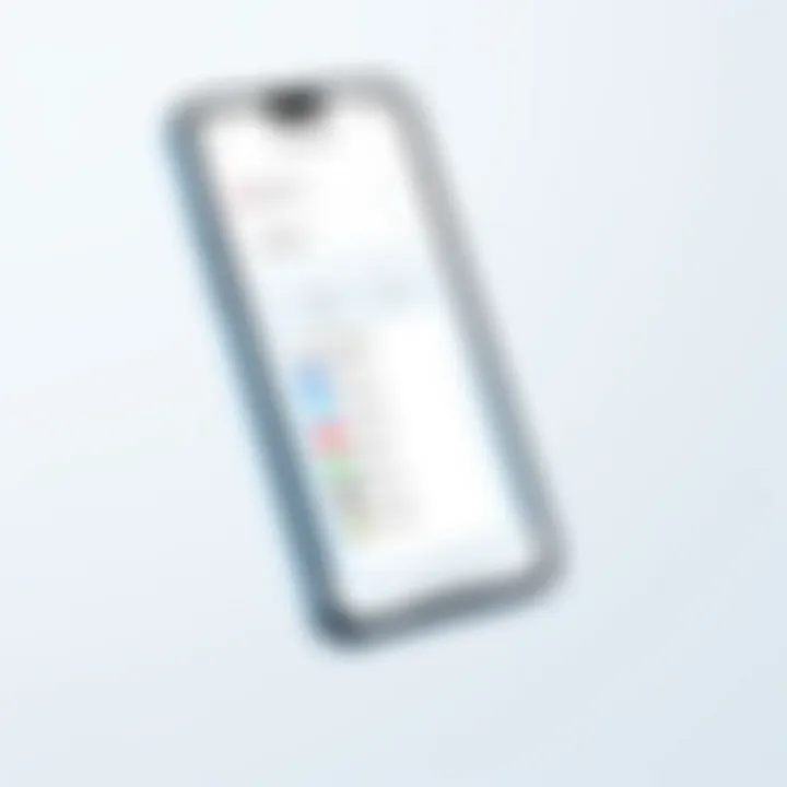 Modern Translation App User Interface User interface of a modern translation app displayed on a smartphone