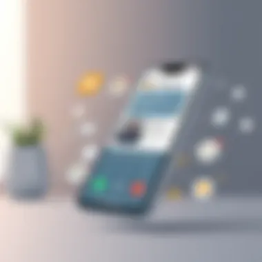 User-friendly design elements of TapeACall displayed on a smartphone