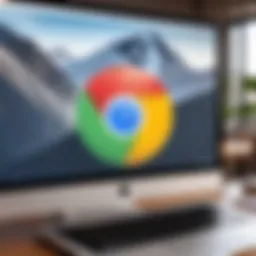 Google Chrome logo on Mac interface