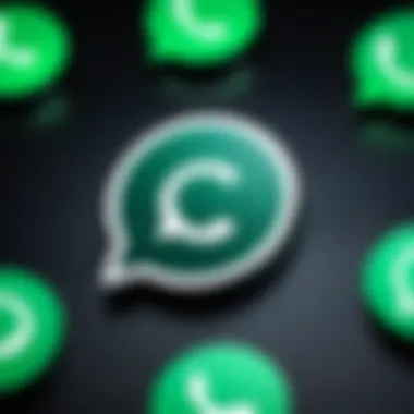 Illustration of WhatsApp logo on a Google device