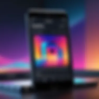 An engaging Instagram story showcasing the interaction between visuals and background music