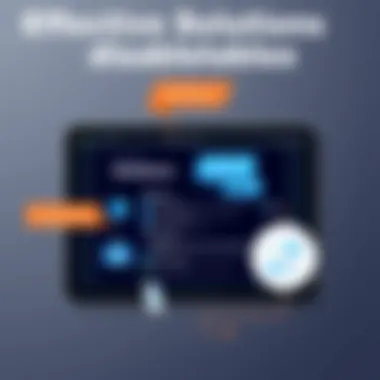 Visual representation of solutions for a disabled iPad