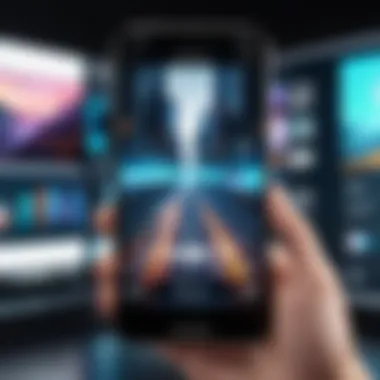 Creative Video Effects on iPhone Creative video effects applied to a clip on iPhone