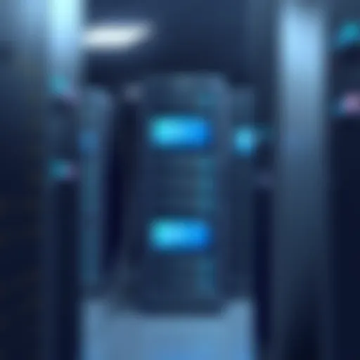 A high-performance server rack showcasing the technology behind dedicated servers.