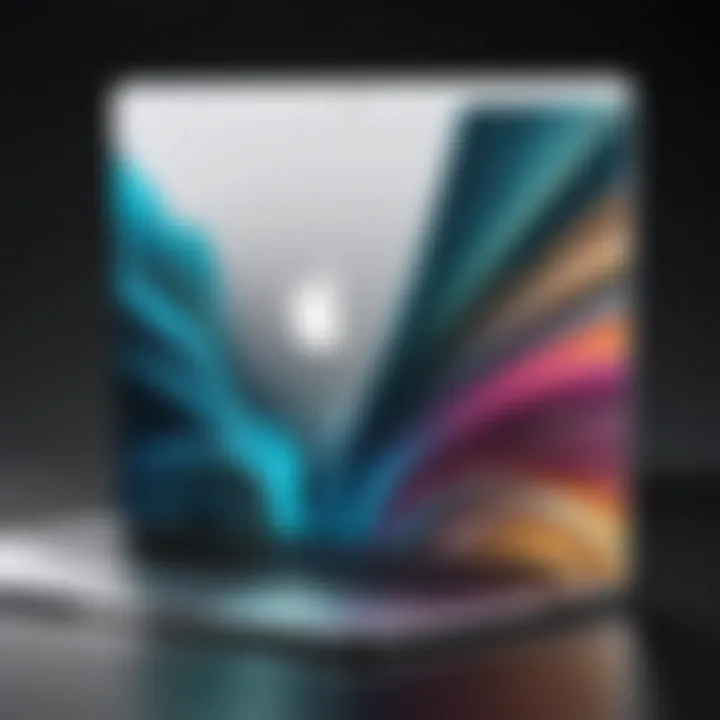 Stylish MacBook with creative aesthetic upgrades