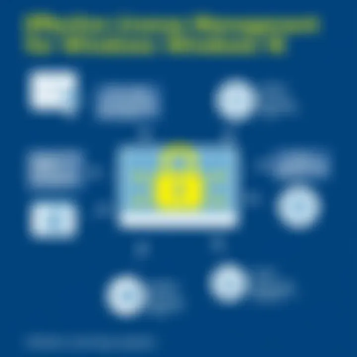 Effective License Management for Windows 10 Infographic on managing Windows 10 licenses