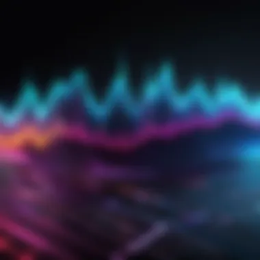 Visual representation of audio waveforms