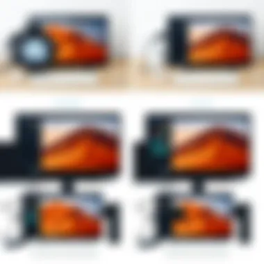 A creative montage of before and after image manipulations