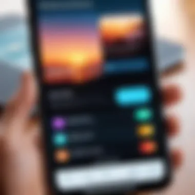 Close-up of an iPhone screen showcasing a popular mindfulness application interface.