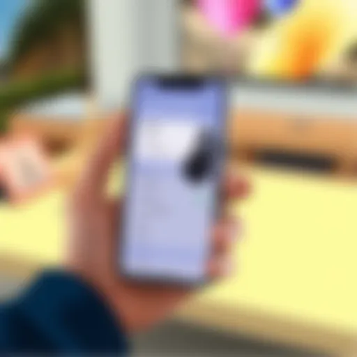 iPhone screen showcasing Chromecast interface