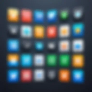 Before and after comparison of an application icon