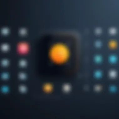 User interface showcasing personalized application icons