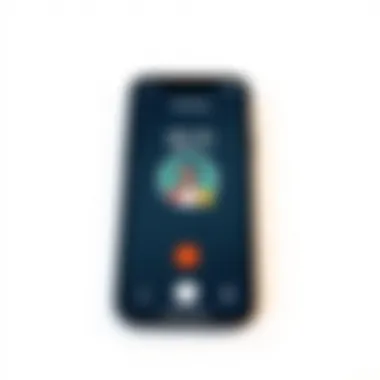 FaceTime Interface on iPhone Illustration of FaceTime interface on iPhone