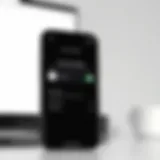 Illustration of iPhone personal hotspot settings screen