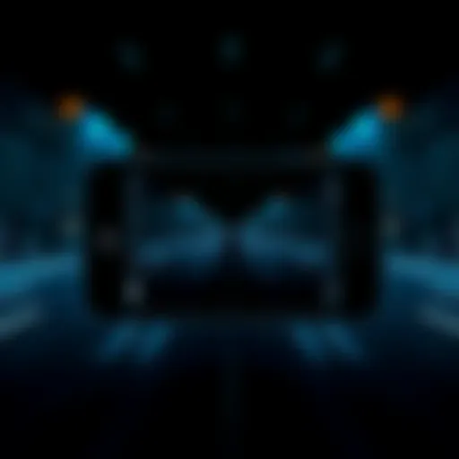 iPhone SE camera interface in low light