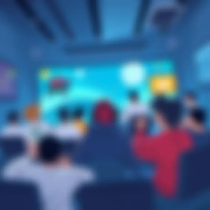 Thriving Online Gaming Community An online community engaging in a PS4 multiplayer game