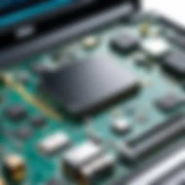 Exploring Hardware Upgrade Options Close-up of laptop components showing potential hardware upgrades