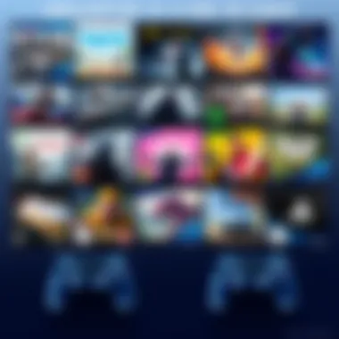Diverse Game Genres on PS4 Various PS4 multiplayer game covers showcasing genres