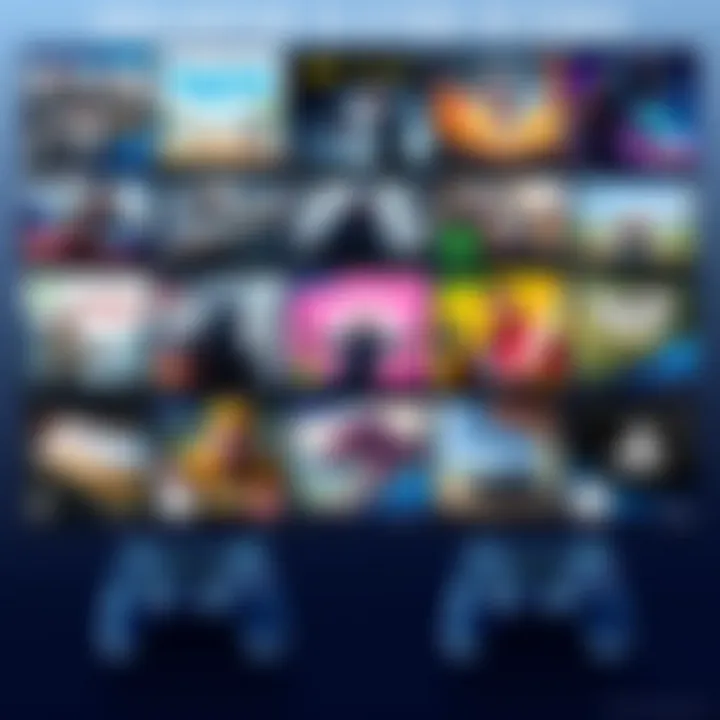 Diverse Game Genres on PS4 Various PS4 multiplayer game covers showcasing genres