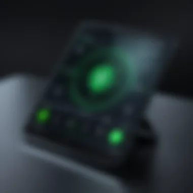 User interface of Razer SmartGlass showcasing its intuitive navigation.