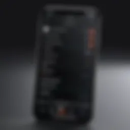 Smartphone displaying call recording app interface