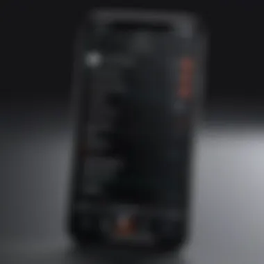 Smartphone displaying call recording app interface