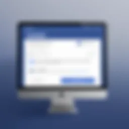 Visual representation of a Facebook login page with recovery options