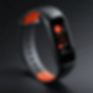 User interface of the Redmi Band Pro highlighting its features