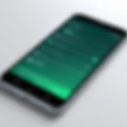 Overview of installation pending status on mobile device