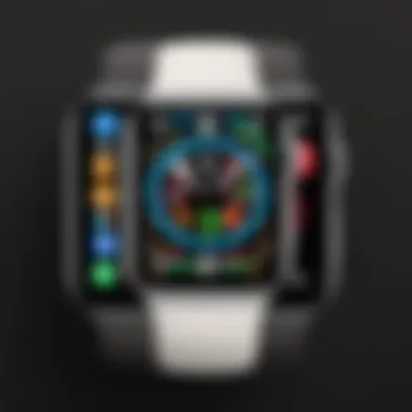 Apple Watch displaying various apps for iPhone compatibility