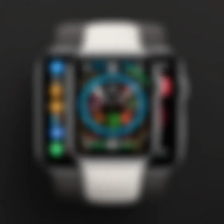 Apple Watch displaying various apps for iPhone compatibility