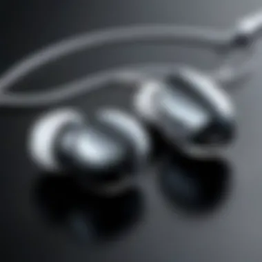 Sleek Design of Sony Earbuds Sony earbuds showcasing sleek design and advanced technology