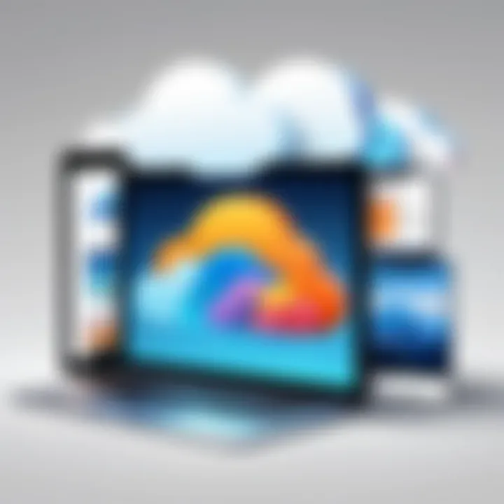 Cloud storage services integrated with iPad