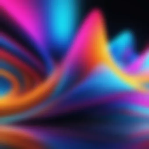 Abstract representation of blurred effects in digital art