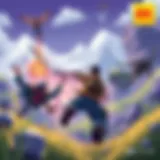 A vibrant scene from an action-packed PS4 game showcasing stunning graphics